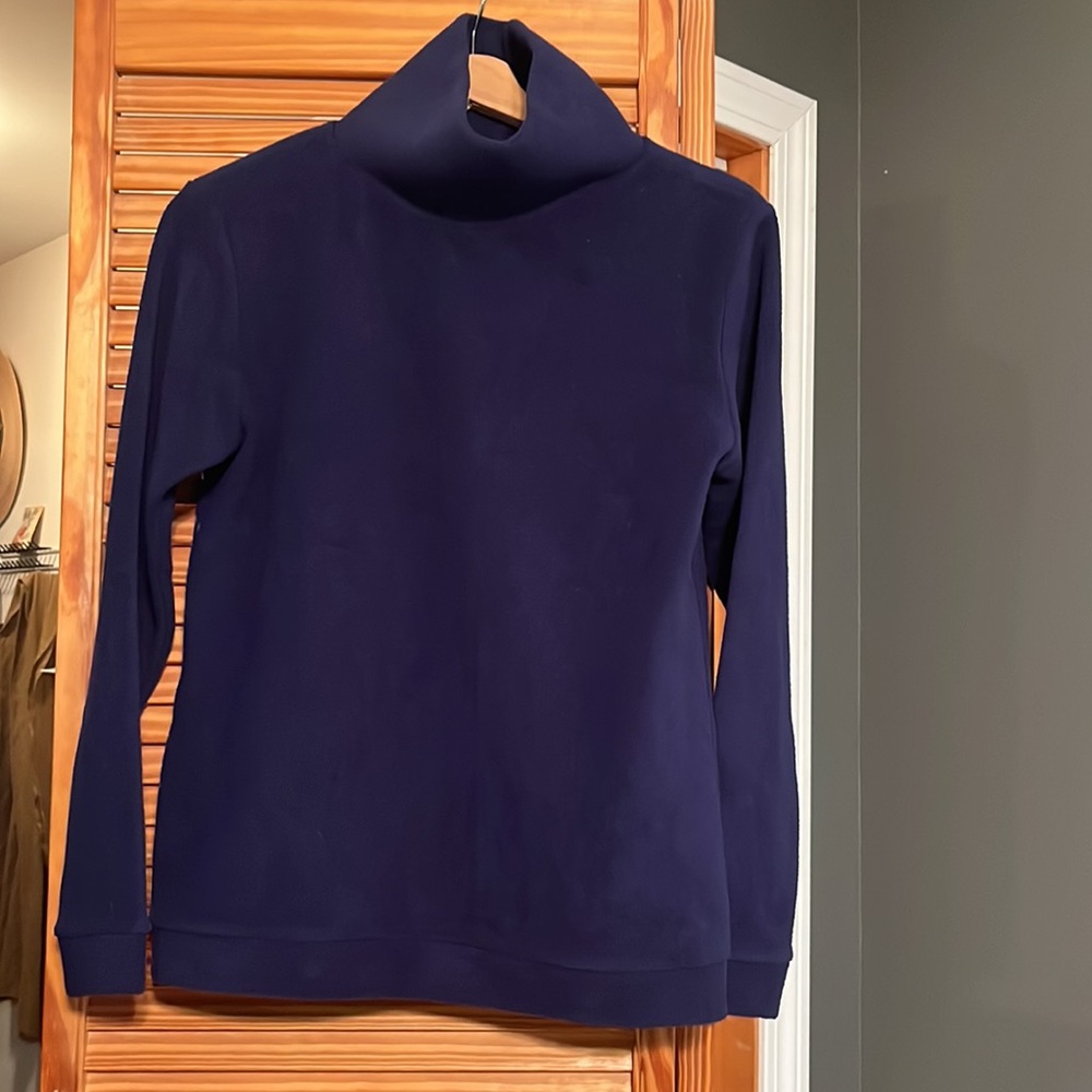 NWT Melly M navy blue cowl neck fleece